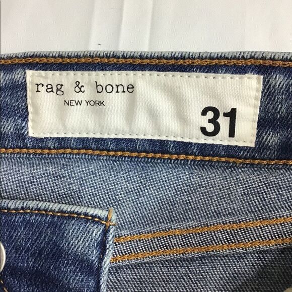 Rag & Bone Blue Nina High-Rise Ankle Cigarette Jean New With Tag - Picture 14 of 15